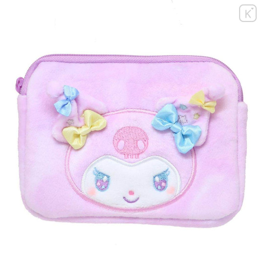 Japan Sanrio Mini Pouch & Tissue Case - Kuromi / Dreamy - 1