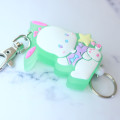 Japan Sanrio Rubber Reel Key Chain - Pochacco / Love Eyes - 3