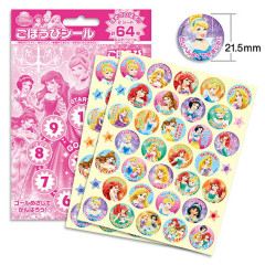 Japan Disney Sticker 64 pcs - Princess Gathering