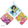Japan Disney Handkerchief Set of 3 - Princess : Rapunzel Jasmine Sleeping Beauty - 1