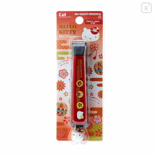 Japan Sanrio Kai Nail Clipper (M) - Hello Kitty : Camellia - 3