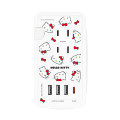 Japan Sanrio Tabletop Power Strip with Usb & Usb-C Ports - Hello Kitty - 1