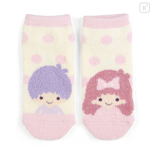 Japan Sanrio Original Fluffy Socks - Little Twin Stars - 1