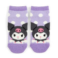 Japan Sanrio Original Fluffy Socks - Kuromi - 1