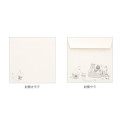 Japan Moomin Letter Envelope Book - Friends / Story Garden - 4