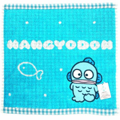 Japan Sanrio Jacquard Towel Handkerchief - Hangyodon / Grid