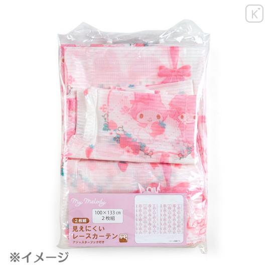 Japan Sanrio Lace Curtain 2pcs Set 100×176cm - My Melody & My Sweet Piano - 3
