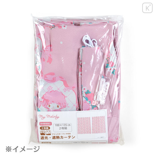 Japan Sanrio Light-blocking and Heat-insulating Curtain 2pcs Set 100×178cm - My Melody & My Sweet Piano - 3