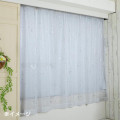 Japan Sanrio Foil Print Lace Curtain 2pcs Set 100×133cm - Kuromi - 4