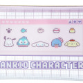 Japan Sanrio Clear Flat Pouch - Bit / Purple - 2