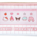 Japan Sanrio Clear Flat Pouch - Bit / Pink - 2