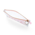 Japan Sanrio Clear Flat Pouch - Bit / Pink - 3