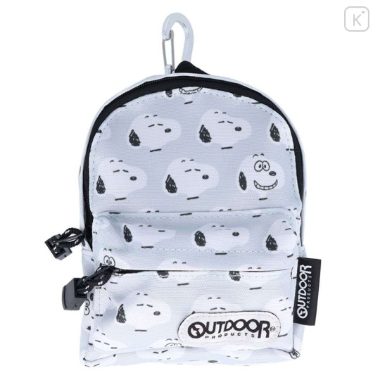 Japan Peanuts Outdoor Backpack Bag Pen Case - Snoopy / Light Blue - 1