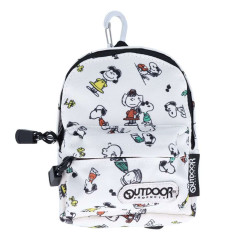Japan Peanuts Outdoor Backpack Bag Pen Case - Snoopy / White