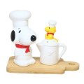 Japan Peanuts Ceramic Salt & Pepper Container - Snoopy - 1