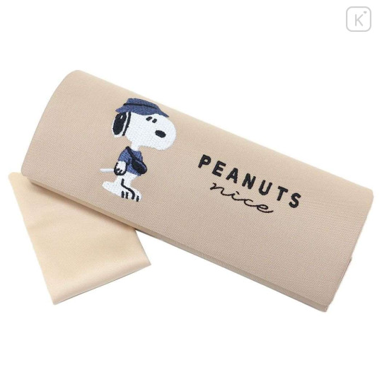 Japan Peanuts Glasses Case - Snoopy : Beige - 1