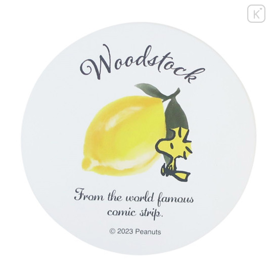 Japan Peanuts Water-absorbing Coaster - Woodstock : Lemon - 1