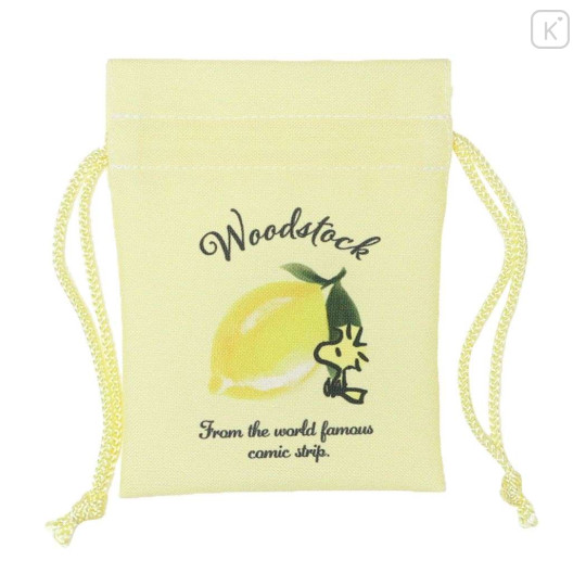 Japan Peanuts Drawstring Bag - Woodstock / Lemon - 1
