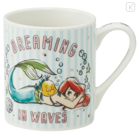 Japan Disney Ceramic Mug - Ariel Dreaming - 1