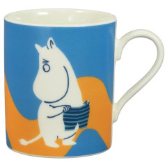 Japan Moomin Ceramic Mug - Moonintroll : Blue Orange