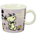 Japan Snoopy Ceramics Mug & Spoon Set - Lighht Purple - 2