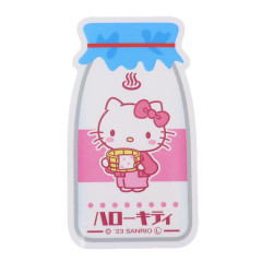 Japan Sanrio Vinyl Sticker - Hello Kitty / Yukata Milk
