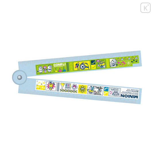 Japan Minions 30cm Folding Ruler - Friends / Light Blue - 1