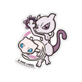 Japan Pokemon Vinyl Deco Sticker - Mew & MewTwo - 1