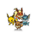 Japan Pokemon Vinyl Deco Sticker - Eevee Evolution - 1