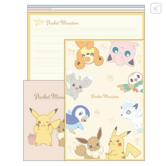 Japan Pokemon Volume Up Letter Set - Friends - 1