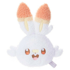 Japan Pokemon Fluffy Pouch & Carabiner - Scorbunny Hibani
