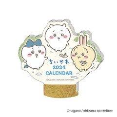 Japan Chiikawa Calendar Wood Stand - 2024 / Happy