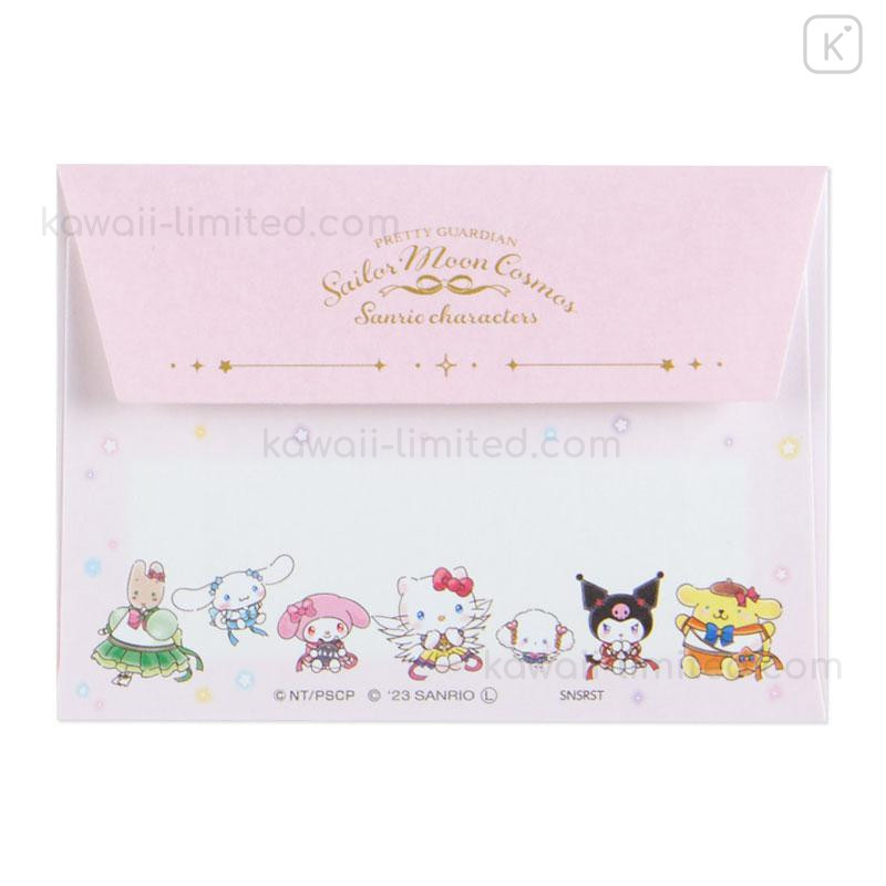 Japan Sanrio × Sailor Moon Mini Letter Set - Inner Guardians & Star Lights  / Movie Cosmos