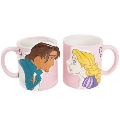 Japan Disney Kiss Pair Mug Set - Rapunzel & Fylnn