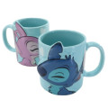 Japan Disney Kiss Pair Mug Set - Stitch & Angel - 3