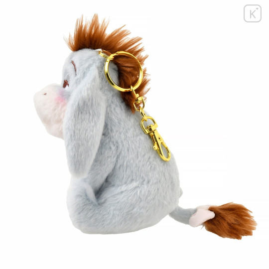 Japan Disney Store Fluffy Plush Keychain - Eeyore : Sleepy - 3