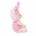 Japan Disney Store Fluffy Plush Keychain - Piglet : Sleepy - 3