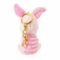 Japan Disney Store Fluffy Plush Keychain - Piglet : Sleepy - 4