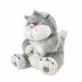 Japan Disney Store Fluffy Plush Keychain - Lucifer Cat : Sleepy - 2