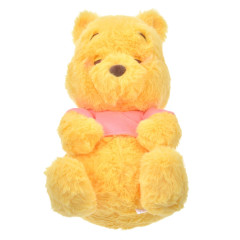 Japan Disney Store Fluffy Plush (L) - Winnie The Pooh / Sleepy