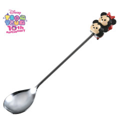 Japan Disney Store Tsum Tsum Dessert Spoon - Mickey & Minnie / 10th Anniversary