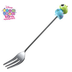 Japan Disney Store Tsum Tsum Dessert Fork - Mike & Sulley / 10th Anniversary