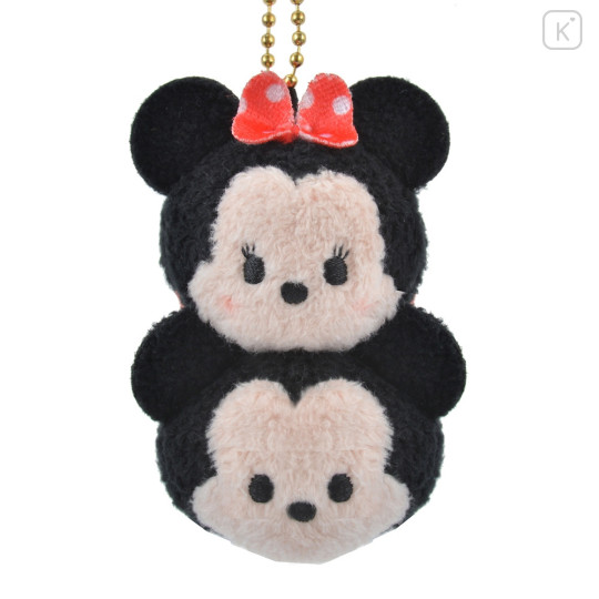 Japan Disney Store Tsum Tsum Plush Keychain - Mickey & Minnie / 10th Anniversary - 2