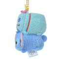 Japan Disney Store Tsum Tsum Plush Keychain - Stitch & Scrump : 10th Anniversary - 3
