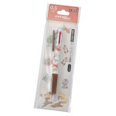 Japan Disney Store EnerGel 3 Color Multi Gel Pen - Chip & Dale
