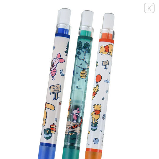 Japan Disney Store Juice Up Gel Pen Set - Pooh & Piglet - 5