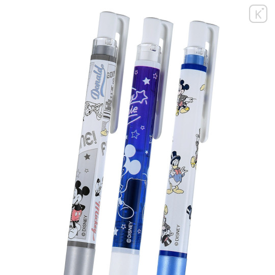 Japan Disney Store Juice Up Gel Pen 3pcs Set - Mickey Minnie Donald / Fun Night - 4