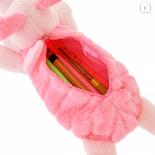 Japan Disney Store Fluffy Plush Pen Case - Piglet - 8