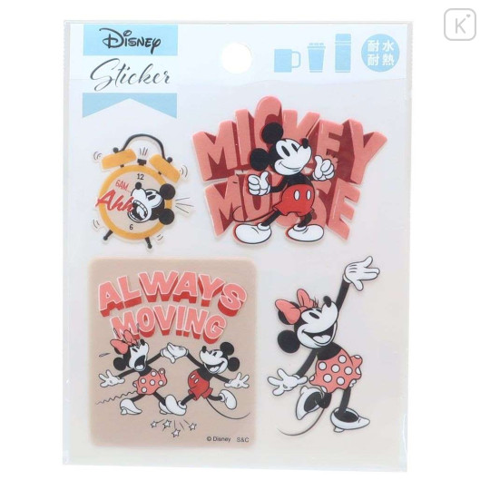 Japan Disney Vinyl Sticker Set - Mickey & Minnie - 1