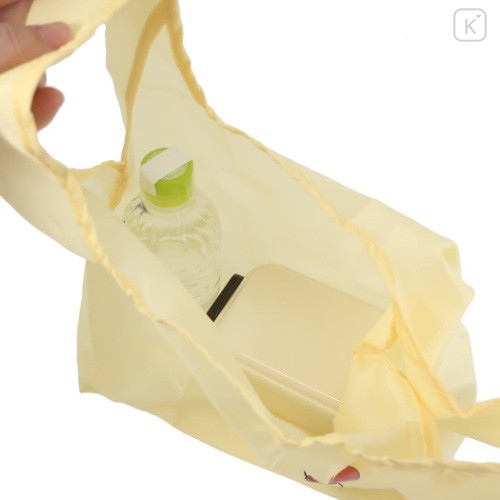 Japan Disney Eco Shopping Bag - Pooh & Balloon / Light Yellow - 2